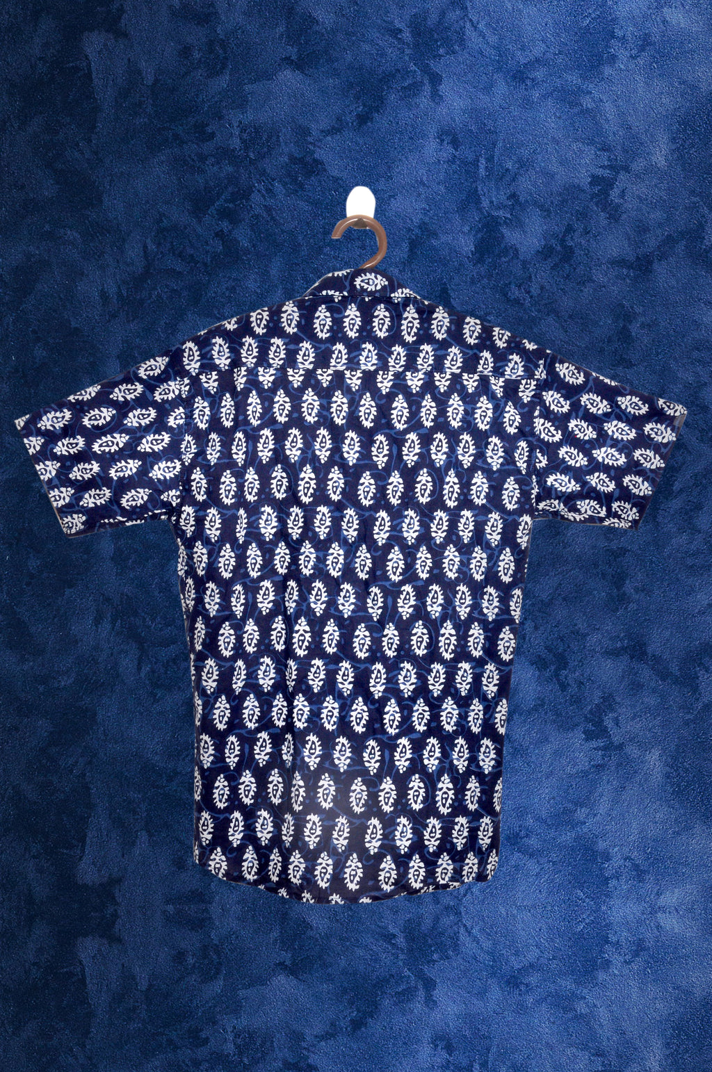 Men’s Shirt Pure Cotton Indian Handprinted Relaxed Summer Cool Comfortable Garden Beach Picnic Urban Man Dad Gifts